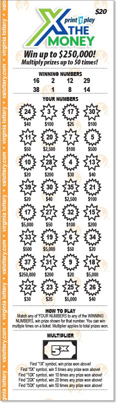 print n play x the money 20x ticket