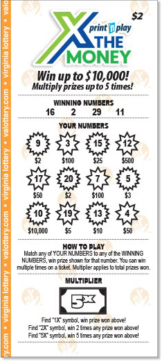 print n play x the money 2x ticket