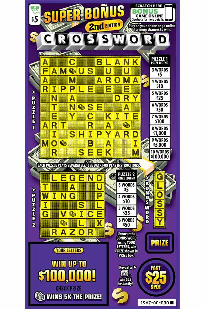 2nd chance lotto scratchers