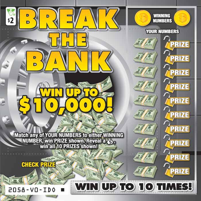 Break the Bank Scratcher 2058 | Virginia Lottery