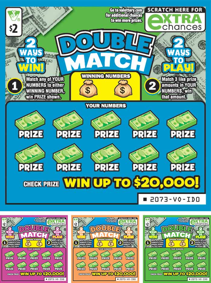 Double Match Scratcher 2084 Virginia Lottery