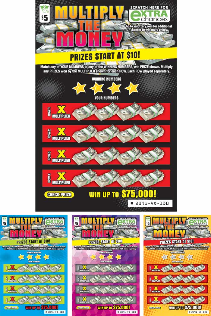 Multiply the Money Scratcher 2091 Virginia Lottery
