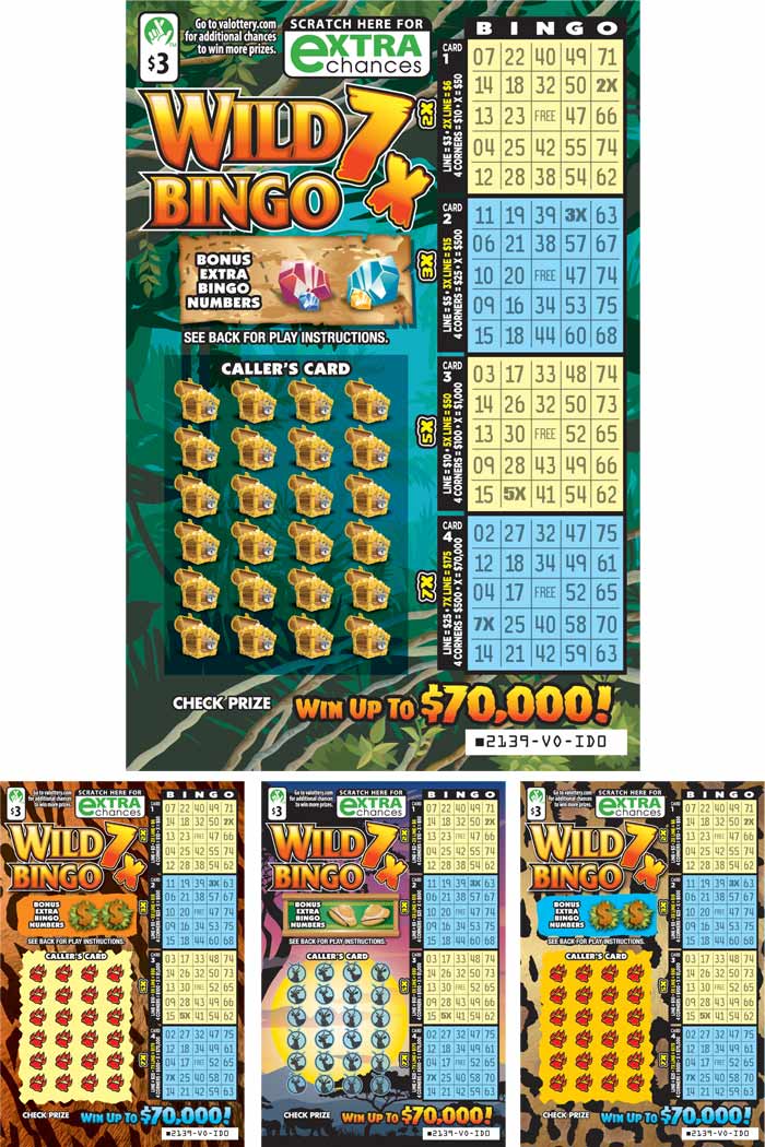 Wild Bingo 7X Scratcher #2139 | Virginia Lottery