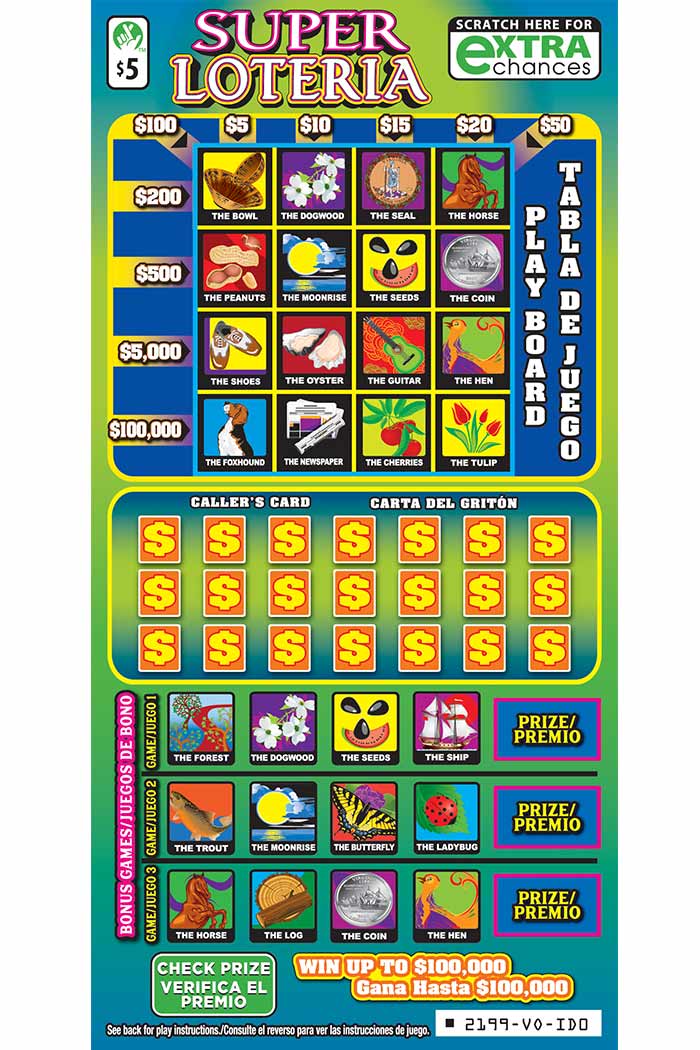 Super Loteria Scratcher 2199 Virginia Lottery