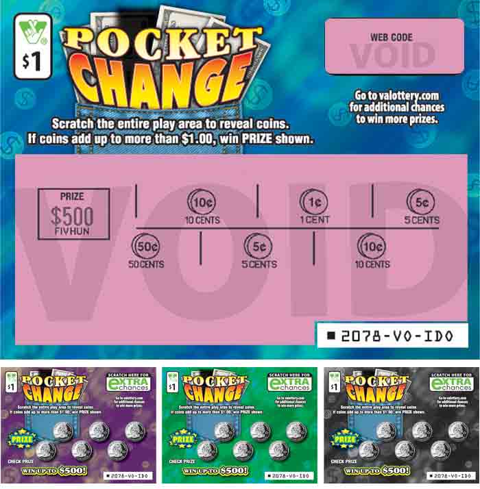 Pocket Change Scratcher 2078 Virginia Lottery