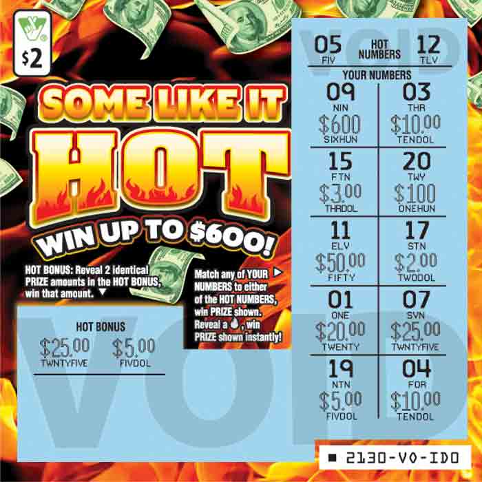 Some Like It Hot Scratcher 2130 Virginia Lottery