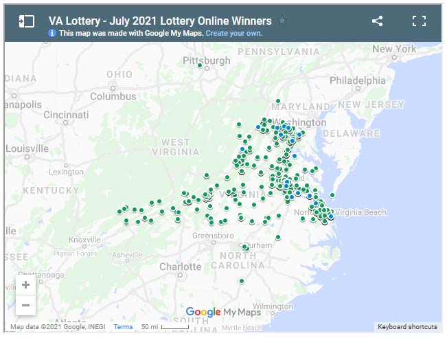 July 2021 winners map online