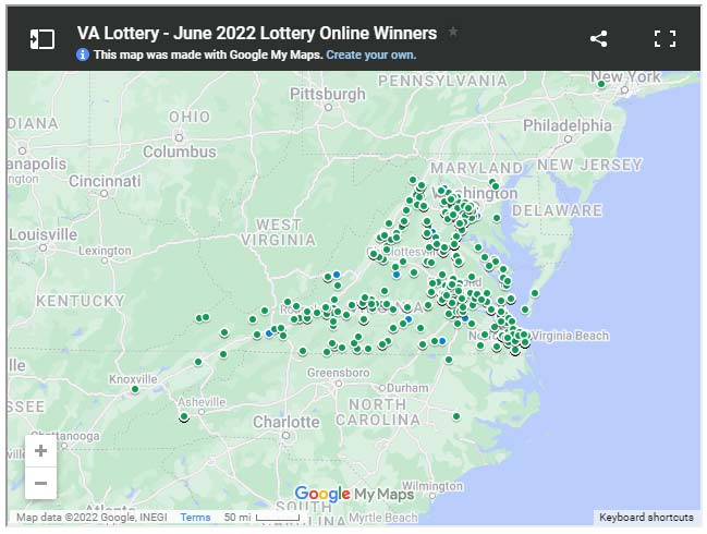 online winners map