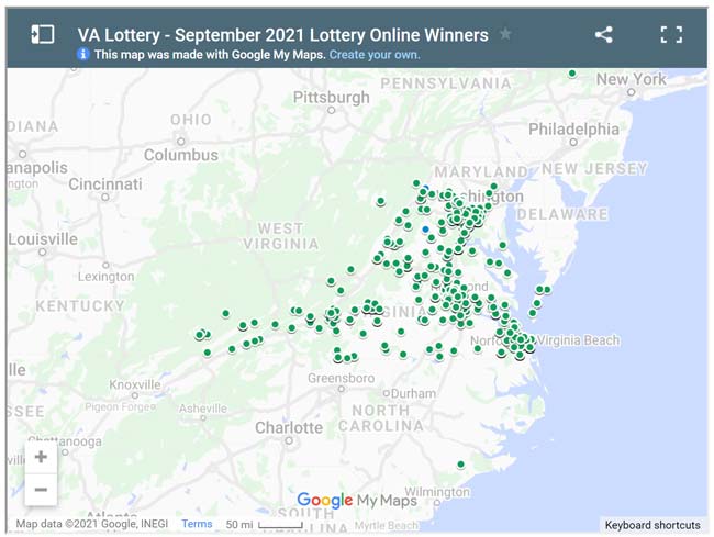 september 2021 online winners map