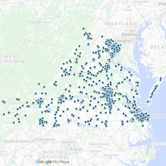 February 2020 Winners Map