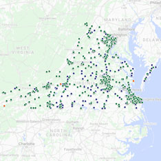 November 2019 winner map