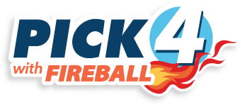 pick 4 with fireball logo