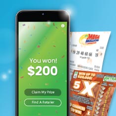 cash winning tickets in the app