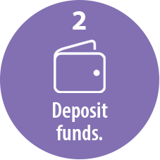 deposit funds